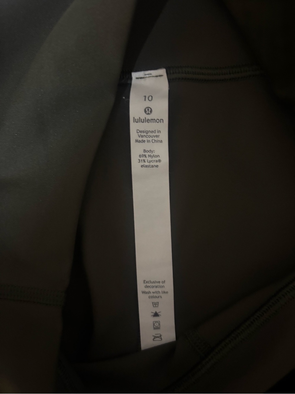 Lululemon high waist leggings. Size 10 . New without tag. Full length. - Picture 4 of 8